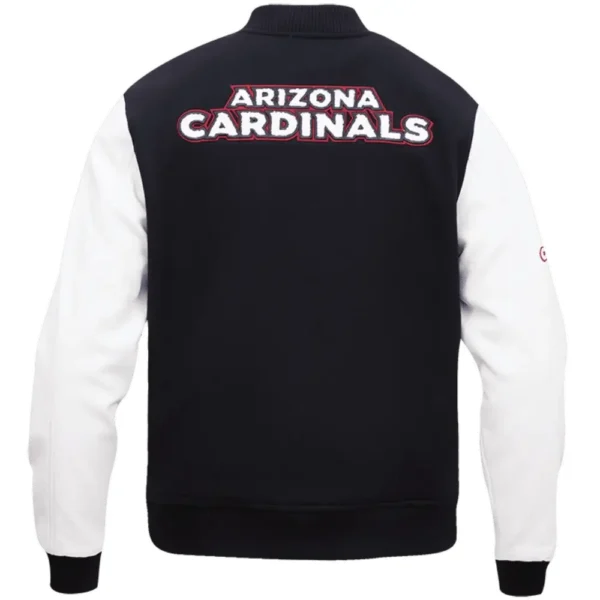 Arizona Cardinals Classic Rib Wool & Leather Varsity Jacket