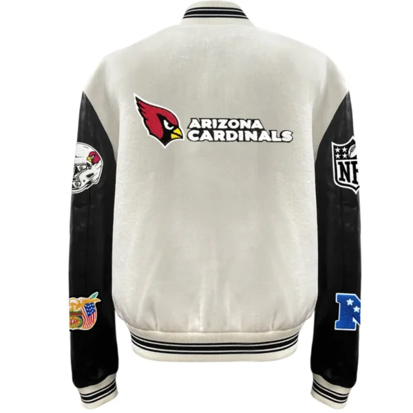 Arizona Cardinals Jeff Hamilton Ribbed Knitted wool Varsity Jacket