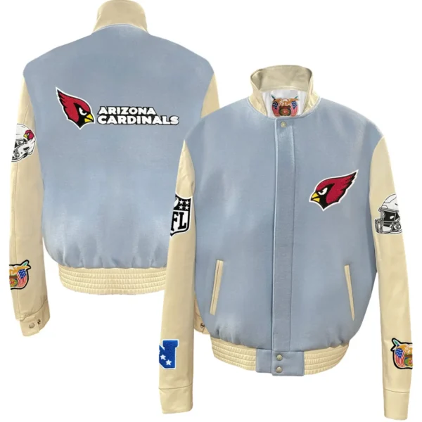 Arizona Cardinals Jeff Hamilton Stand Up Collar Wool jacket