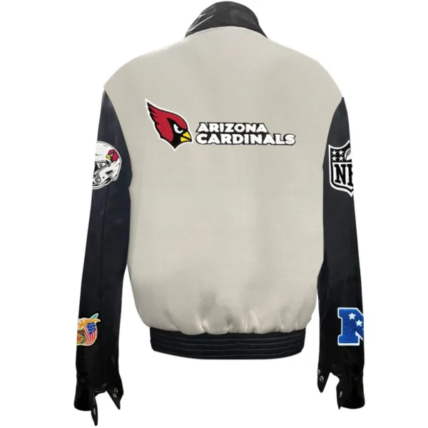 Arizona Cardinals Jeff Hamilton Wool and Leather Varsity Jacket