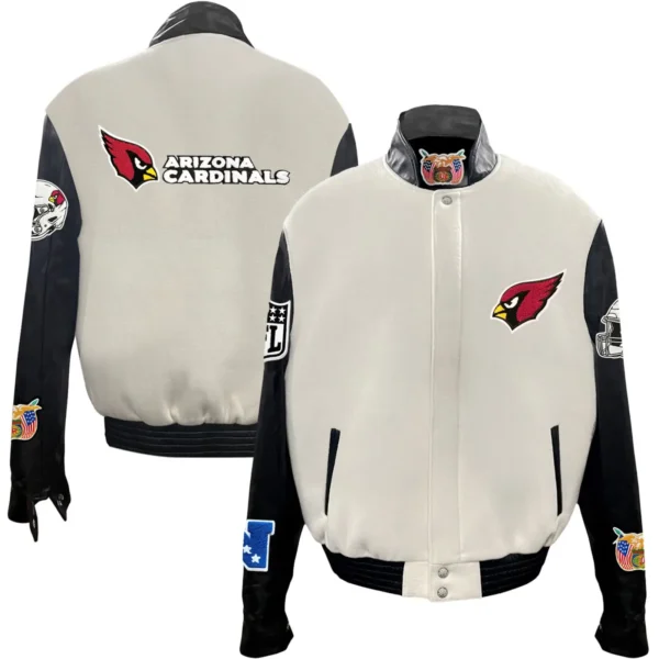 Arizona Cardinals Jeff Hamilton Wool and Leather Varsity Jacket