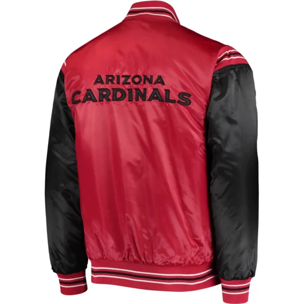 Starter Arizona Cardinal Enforcer Satin Varsity Jacket