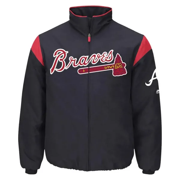Atlanta Braves Navy On-Field Jacket