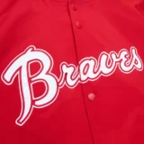 Atlanta Braves Red Lightweight Satin Varsity Jack