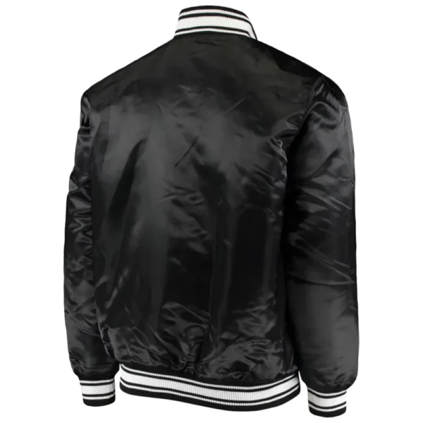 Atlanta Falcons Locker Room Black Satin Varsity Jacket