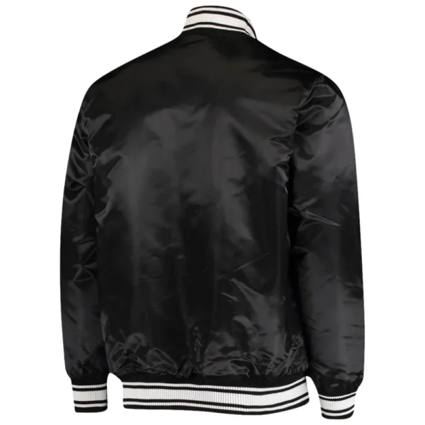 Baltimore Ravens Locker Room Black Satin Varsity Jacket