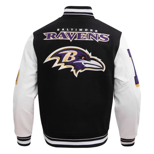 Baltimore Ravens Mashup Wool & Leather Varsity Jacket