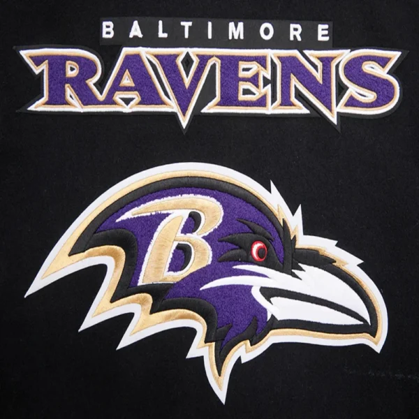 Baltimore Ravens Mashup Wool & Leather Varsity Jacket