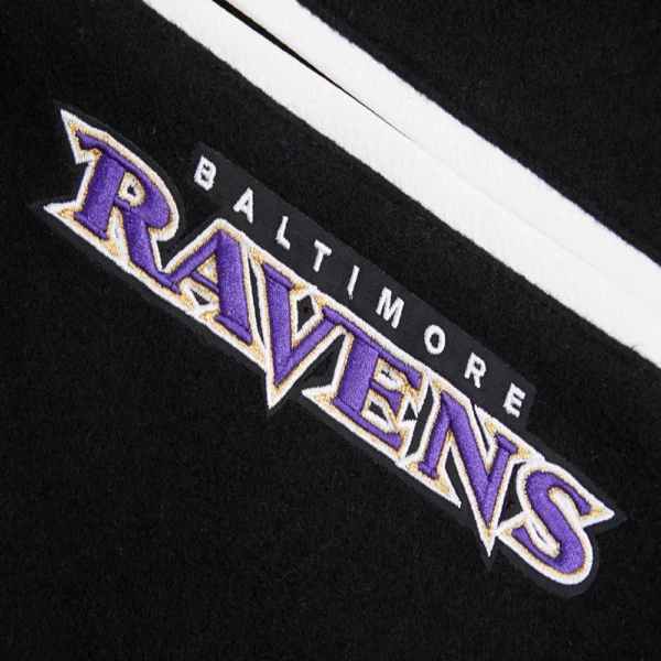 Baltimore Ravens Mashup Wool & Leather Varsity Jacket