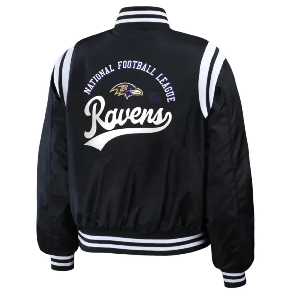 Baltimore Ravens WEAR by Erin Andrews Women’s Black Bomber Jacket