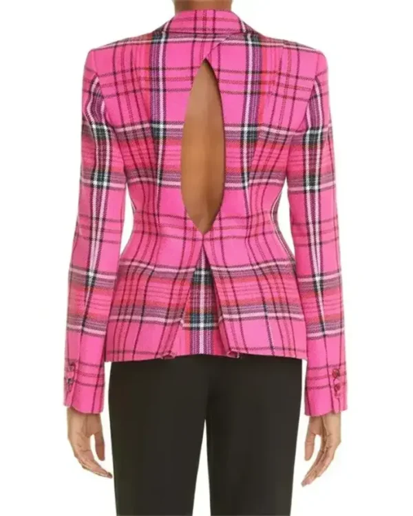 Bel-Air S1 E2 Hilary Banks Plaid Blazer Jacket Pin