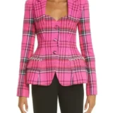 Bel-Air S1 E2 Hilary Banks Plaid Blazer Jacket Pink