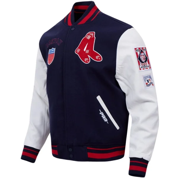Boston Red Sox Classic Retro Wool & Leather Varsity Jac