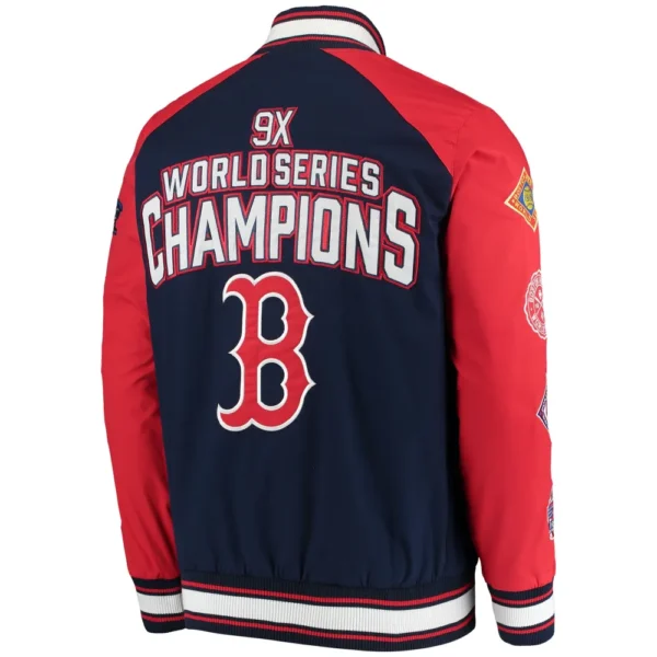 Boston Red Sox G-III Sports by Carl Banks Full-Zip Cotton Jacket Varsity