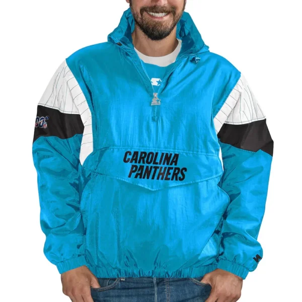 Carolina Panthers 100 Thursday Night Lights Pullover Jacket