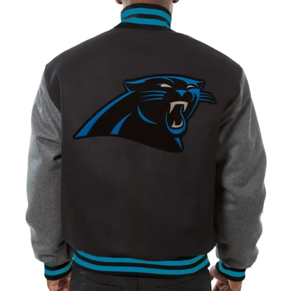 Carolina Panthers Wool Varsity Jacket Black & Gray
