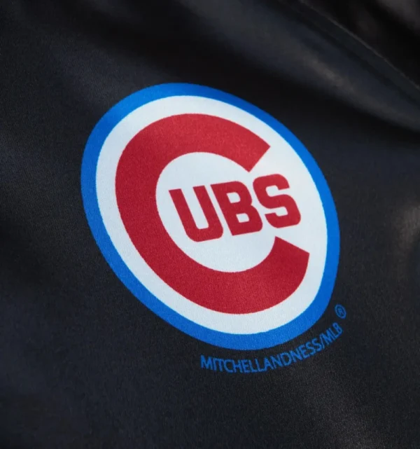 Chicago Cubs Full-Snap Raglan Satin Varsity Jacket