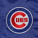 Chicago-Cubs-Midfield-Full-Snap-Satin-Varsity-Jacket-Blue-