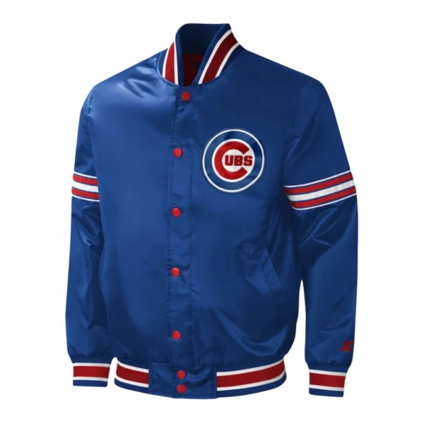 Chicago-Cubs-Midfield-Full-Snap-Satin-Varsity-Jacket-Blue-3