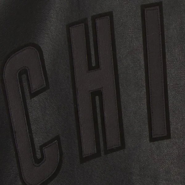 Chicago-Cubs-Tonal-Full-Leather-Bomber-Jacket-Blac