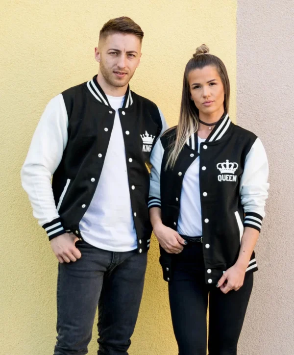 Couple Varsity Queen Jacket : Kin