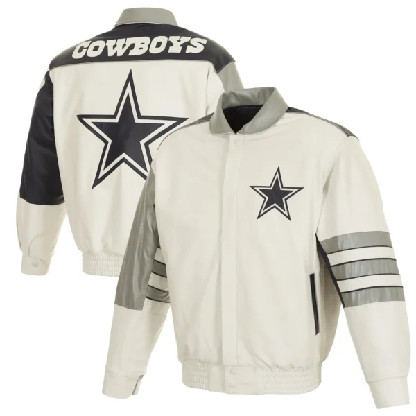 Dallas Cowboys Bomber Varsity Leather Jacket