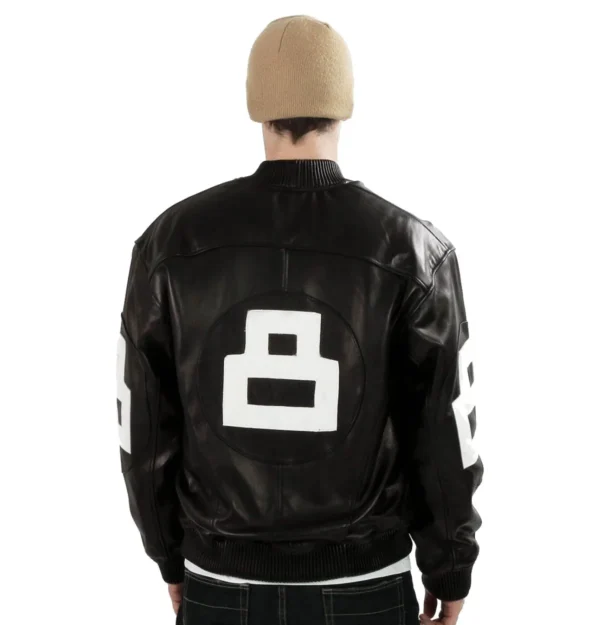 David Puddy Black Seinfeld 8 Ball Jacket