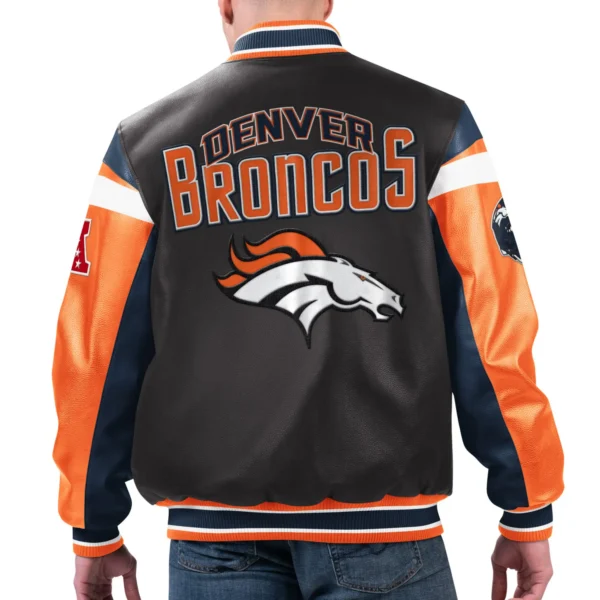 Denver Broncos G-III Sports by Carl Banks Zipper Varsity Jacket