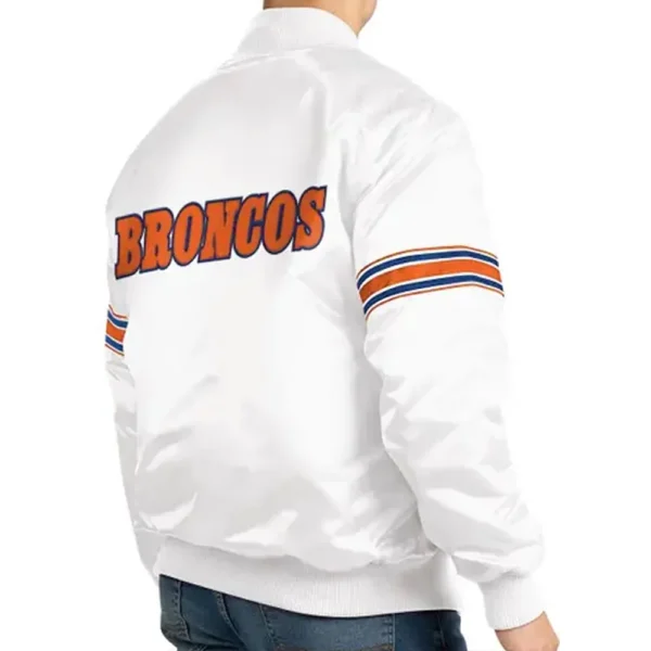 Denver Broncos Vintage Satin Varsity Jacket