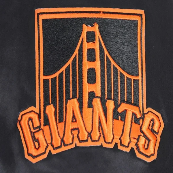 Francisco Giants Roses Satin Varsity Jacket