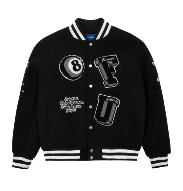 Fusionism 8 Ball Varsity Jacket