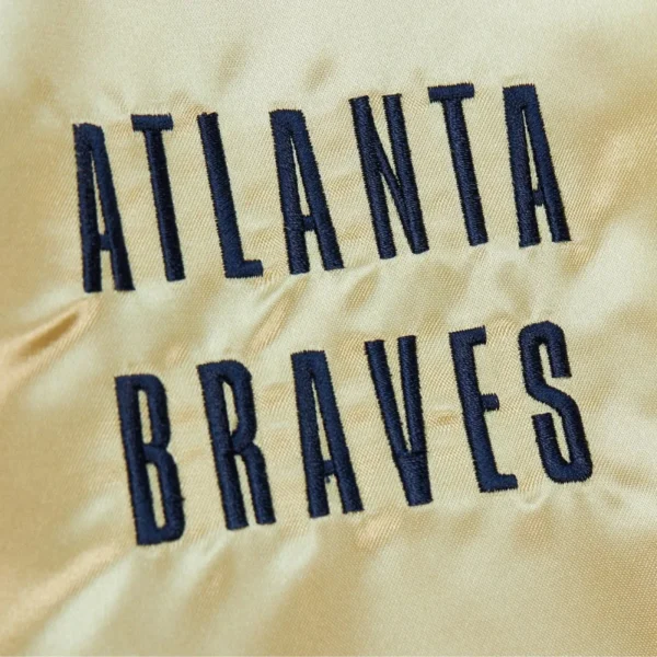 Gold Atlanta Braves Team OG 2.0 Full-Zip Varsity Satin Jac