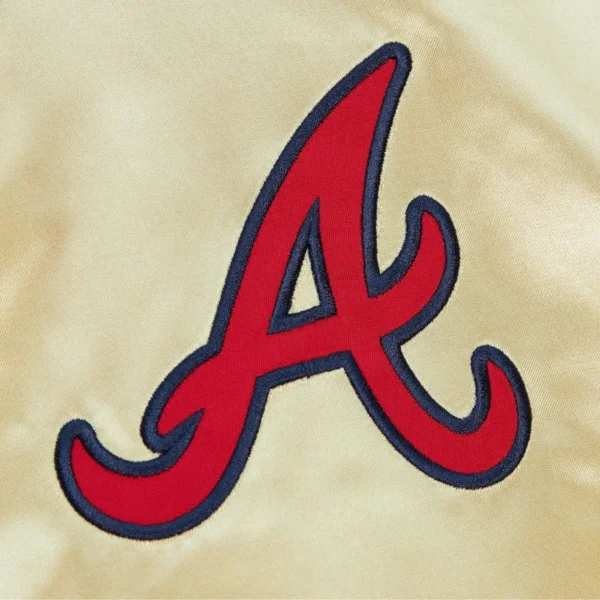 Gold Atlanta Braves Team OG 2.0 Full-Zip Varsity Satin Jack