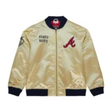 Gold Atlanta Braves Team OG 2.0 Full-Zip Varsity Satin Jacket