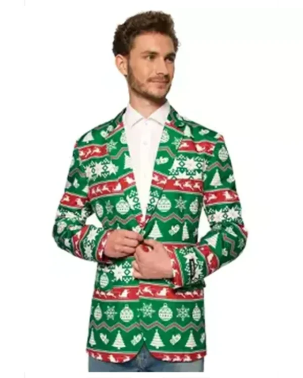 Green Christmas Blazer