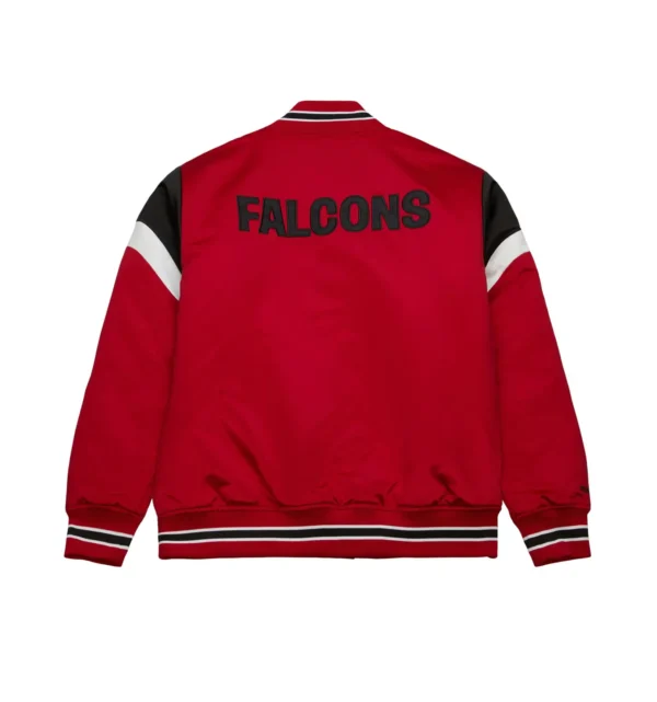 Atlanta Falcons Heavyweight Red Satin Jacket