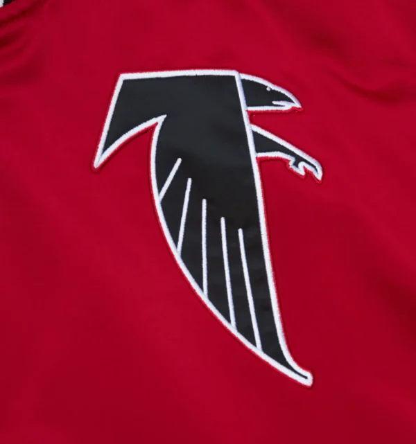 Atlanta Falcons Heavyweight Red Satin Jacket