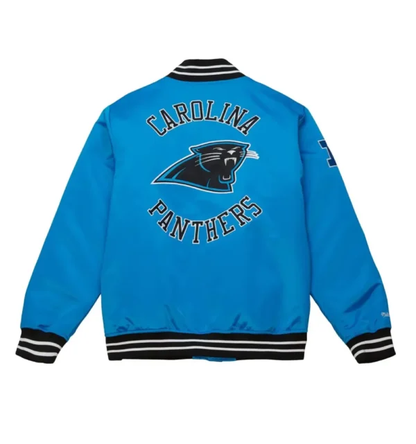 Heavyweight Satin Jacket Carolina Panthers