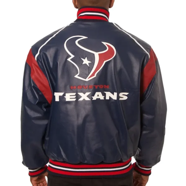 Houston Texans Football Team Players Leather Varsity Jacket