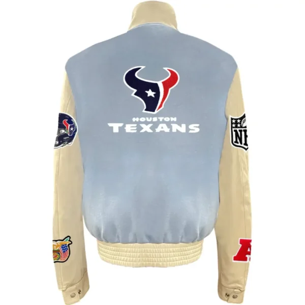 Houston Texans Jeff Hamilton Classic Wool & Leather Varsity Jacket