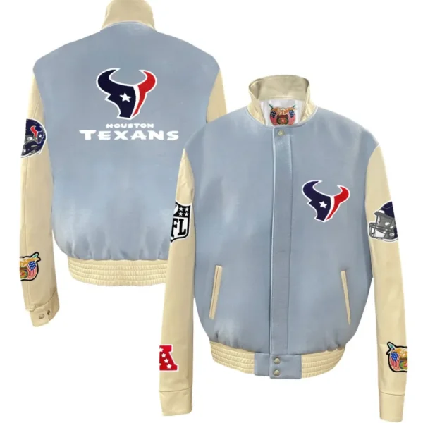 Houston Texans Jeff Hamilton Classic Wool & Leather Varsity Jacket