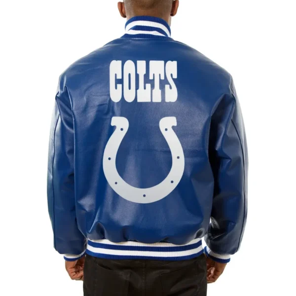 Indianapolis Colts Football Team Players Leather Varsity Jacket