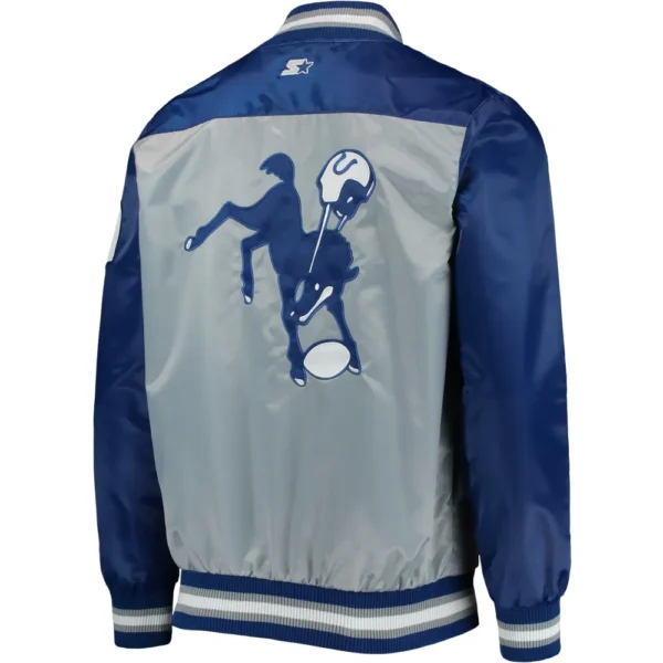 Indianapolis Colts Football Team Players Satin Varsity Jacket