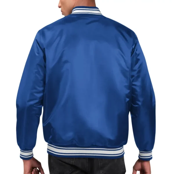 Indianapolis Colts Locker Room Satin Varsity Jacket