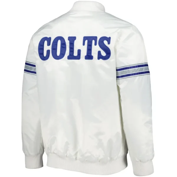 Indianapolis Colts Team Players Satin Varsity Full-Snap Jacket