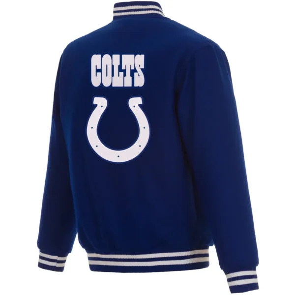 Indianapolis Colts Wool Varsity Blue Jacket