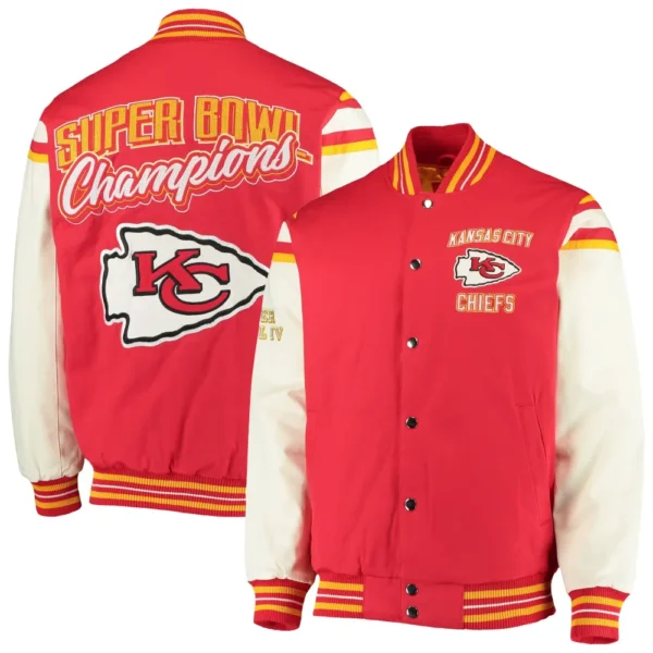 Kansas City Chiefs Victory Formation Commemorative Full-Snap Varsity Jacket