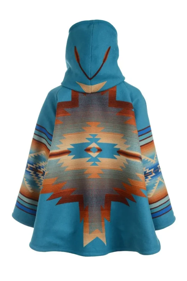 Kelly Reilly Yellowstone Blue Hooded Coat