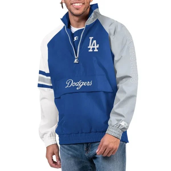 LA Dodgers Half Zip Elite Pullover Jacket