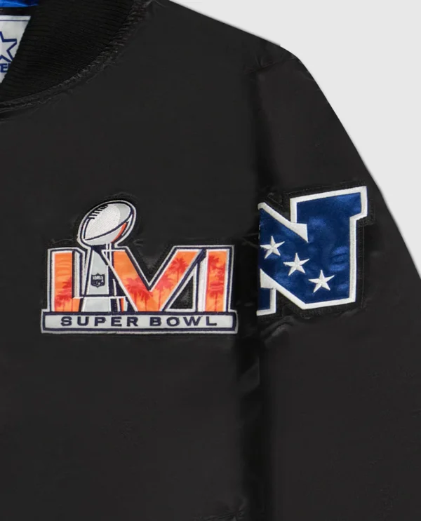 Super Bowl Lvi Varsity Satin Full-Snap Jacket